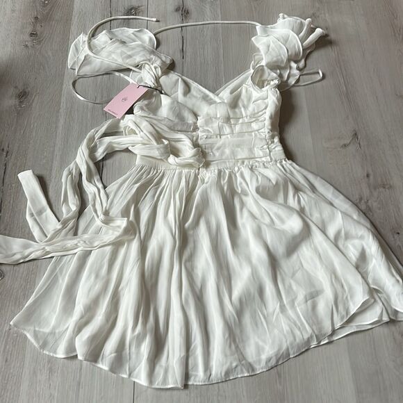 HELLO MOLLY WHEEL OF FORTUNE DRESS WHITE XS NWT - Picture 6 of 6